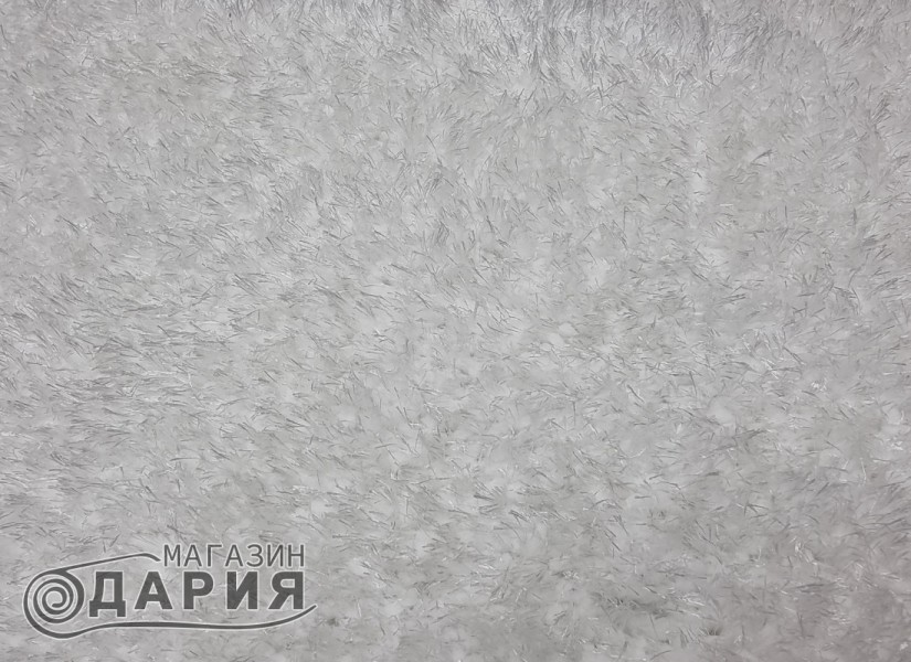 Тъкан килим 3D SHAGGY GRANDE white КРЪГ